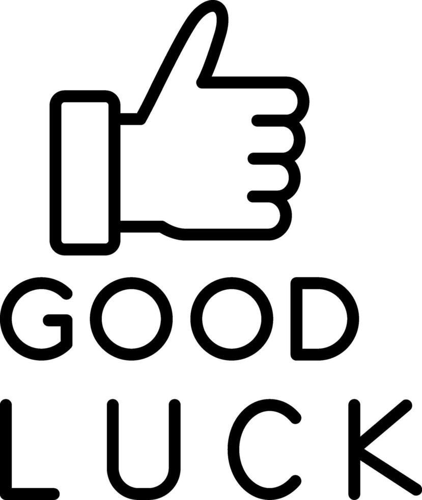 Good Luck Wishes Card vector