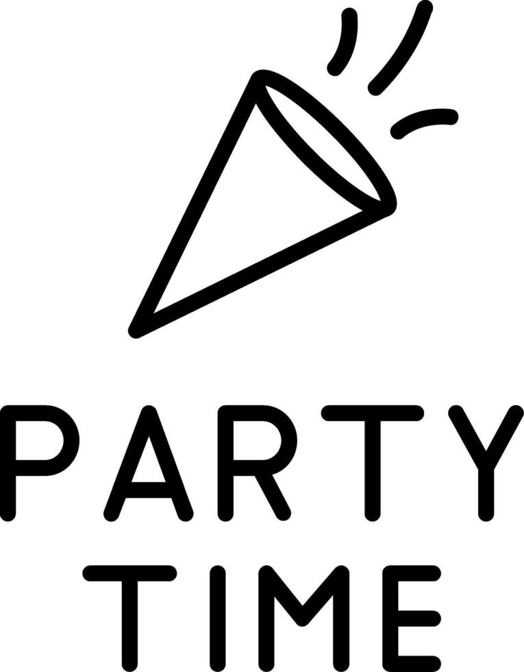 Its Party Time Notification vector