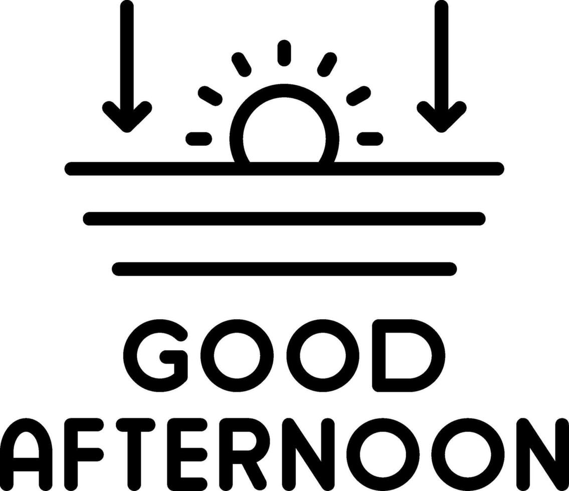 Midday Good Afternoon Greeting vector