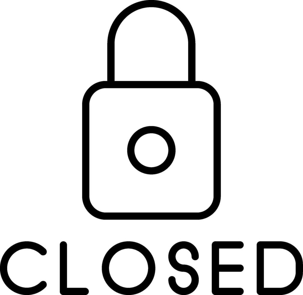 Store Temporarily Closed Sign vector
