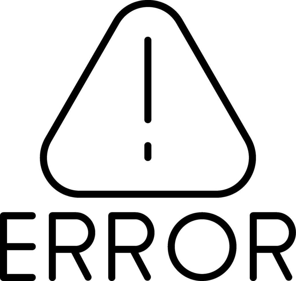 System Error Message vector