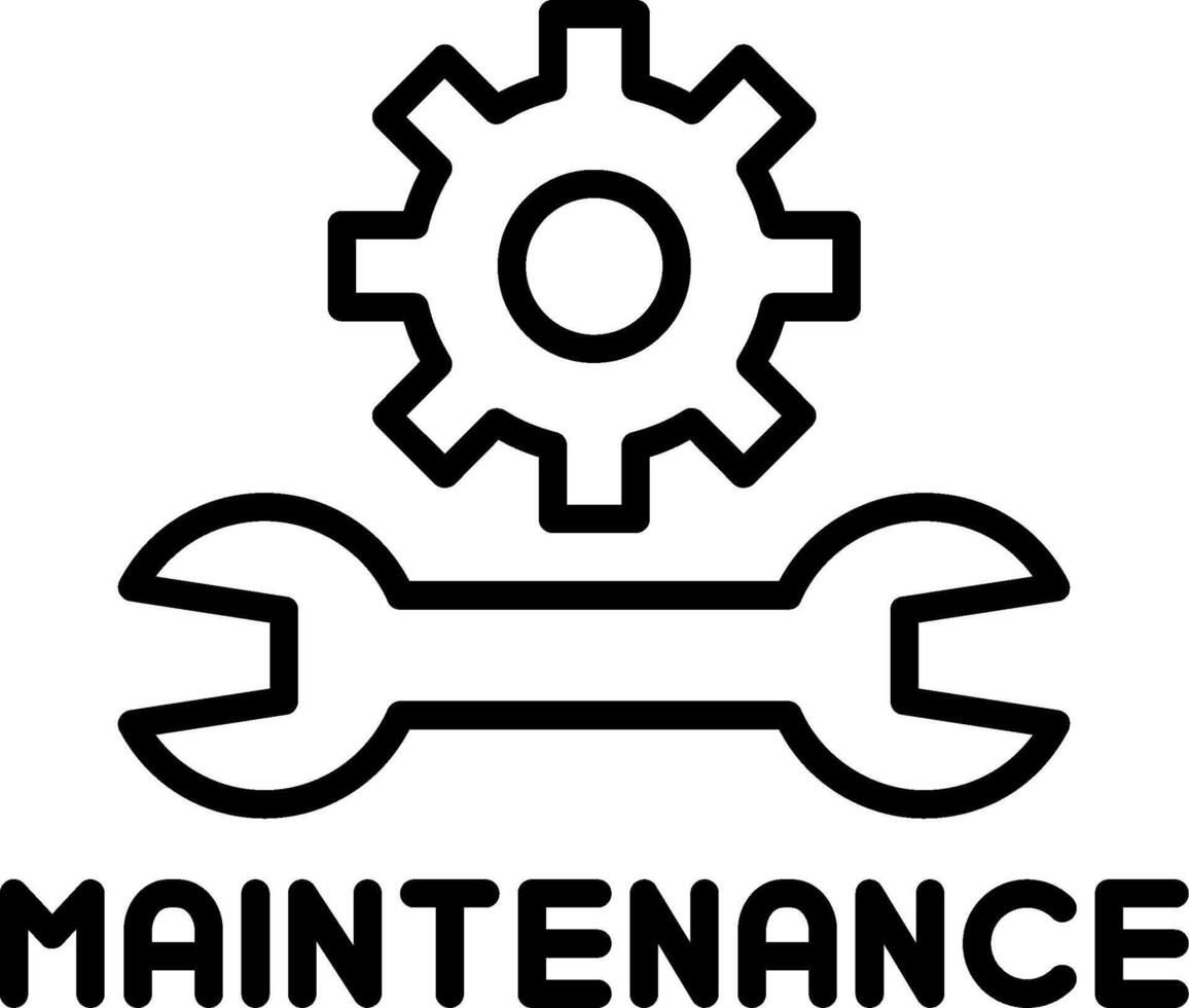 Routine Maintenance Notification vector