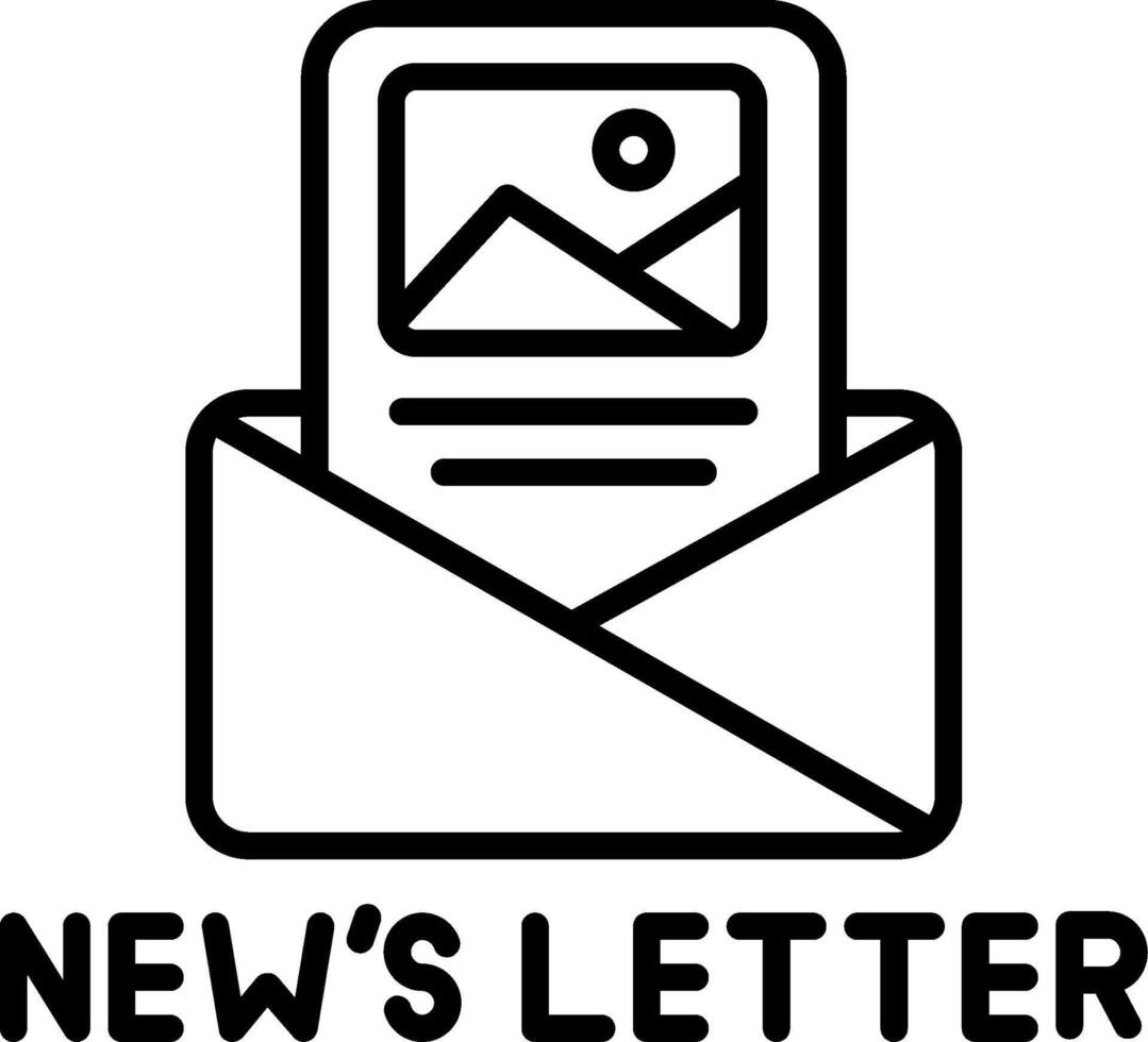 Weekly Newsletter Notice vector