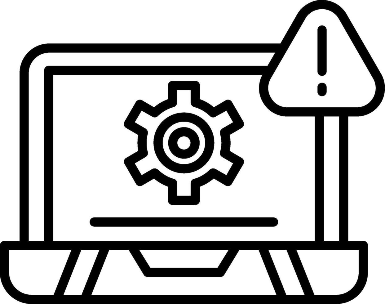 System Error Alert vector