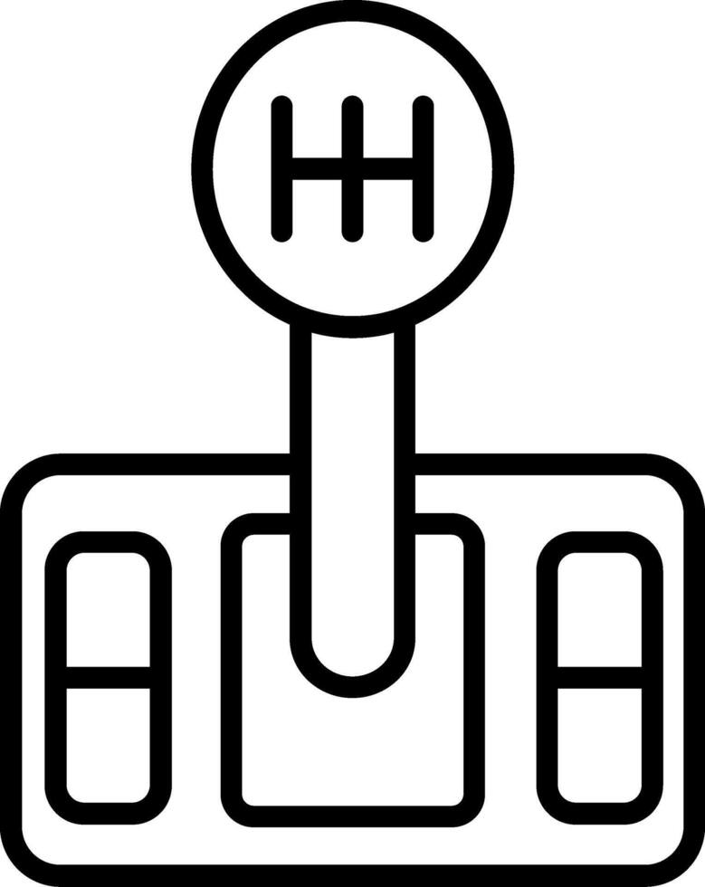 Manual Gear Shift Lever vector