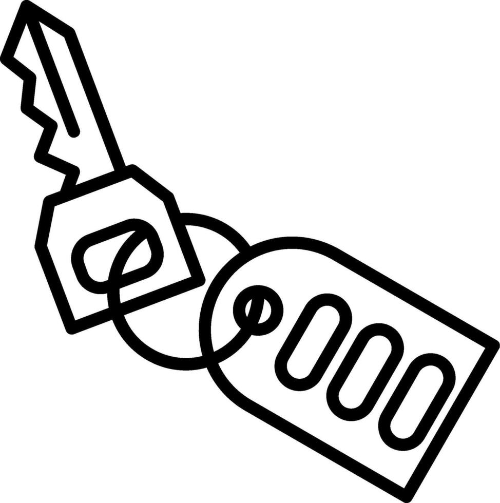 Traditional Ignition Key vector