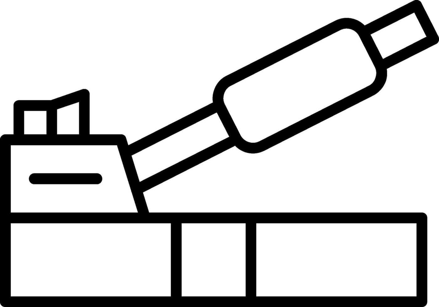 Mechanical Handbrake Lever vector