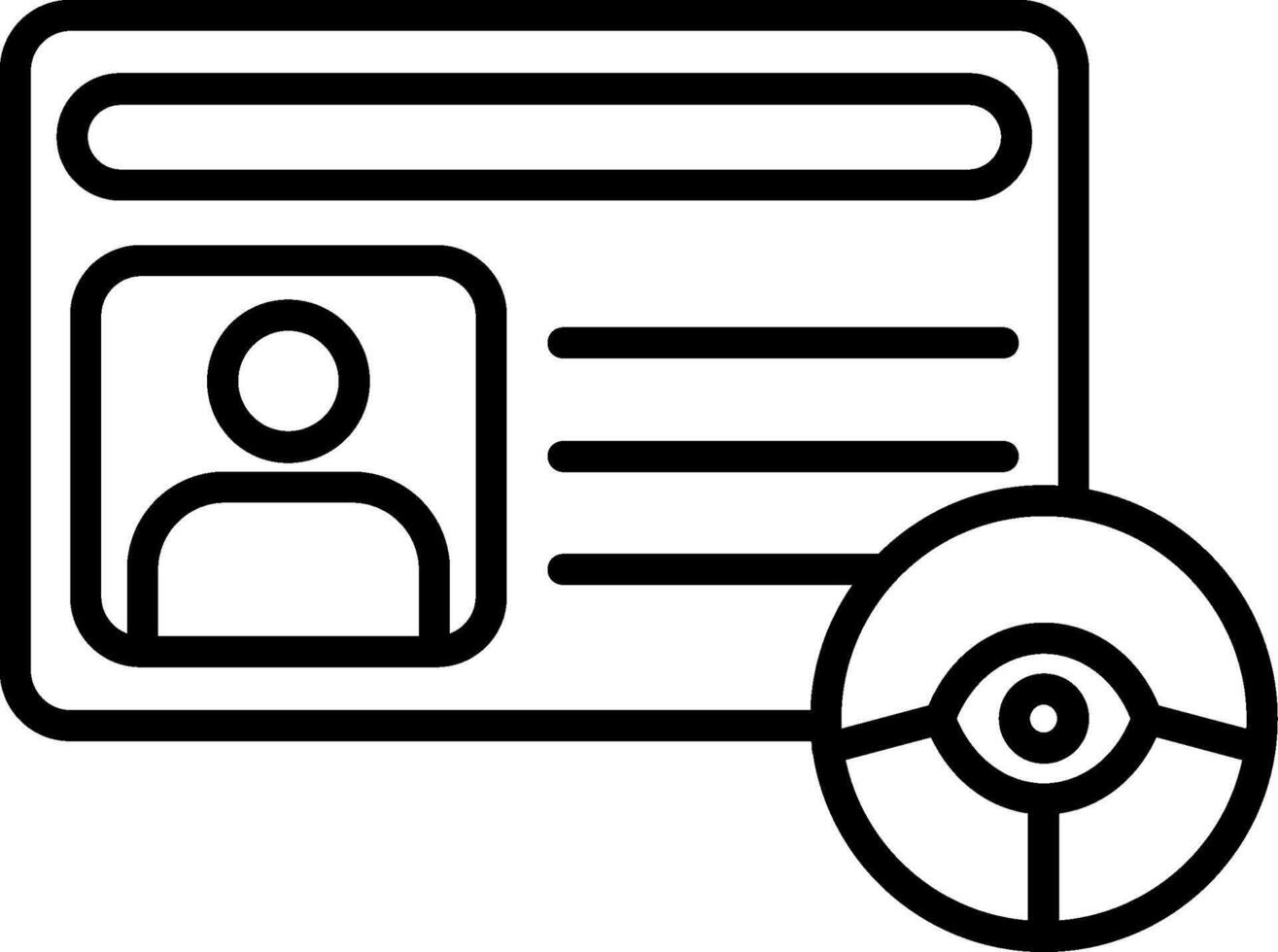 Issued Driving License ID vector
