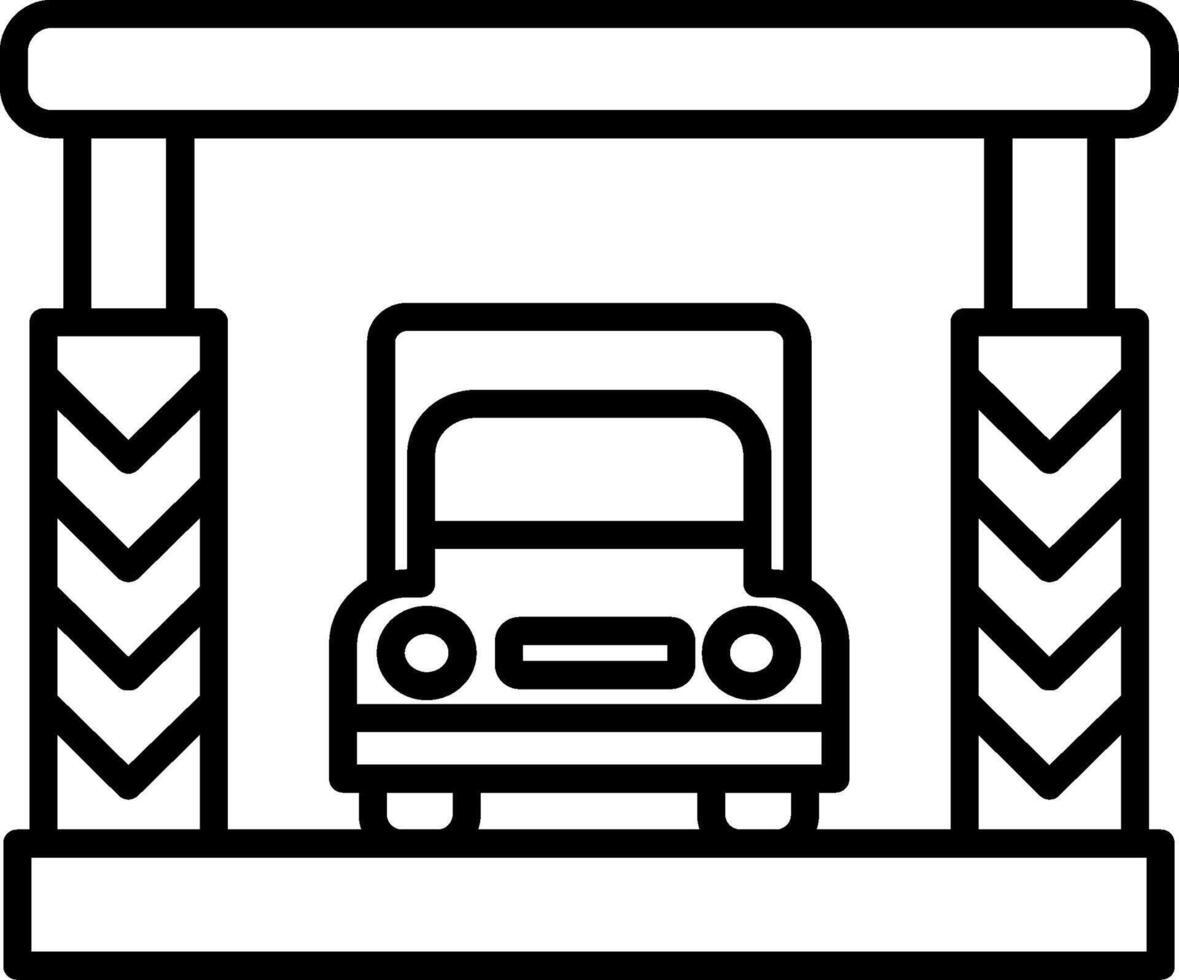 Toll Road Entry Sign vector