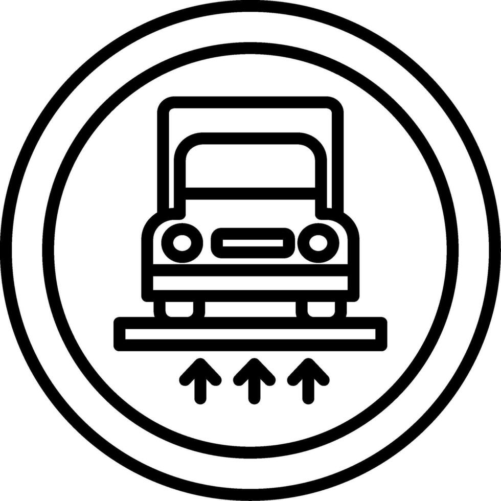 Truck Weigh Station Notice vector