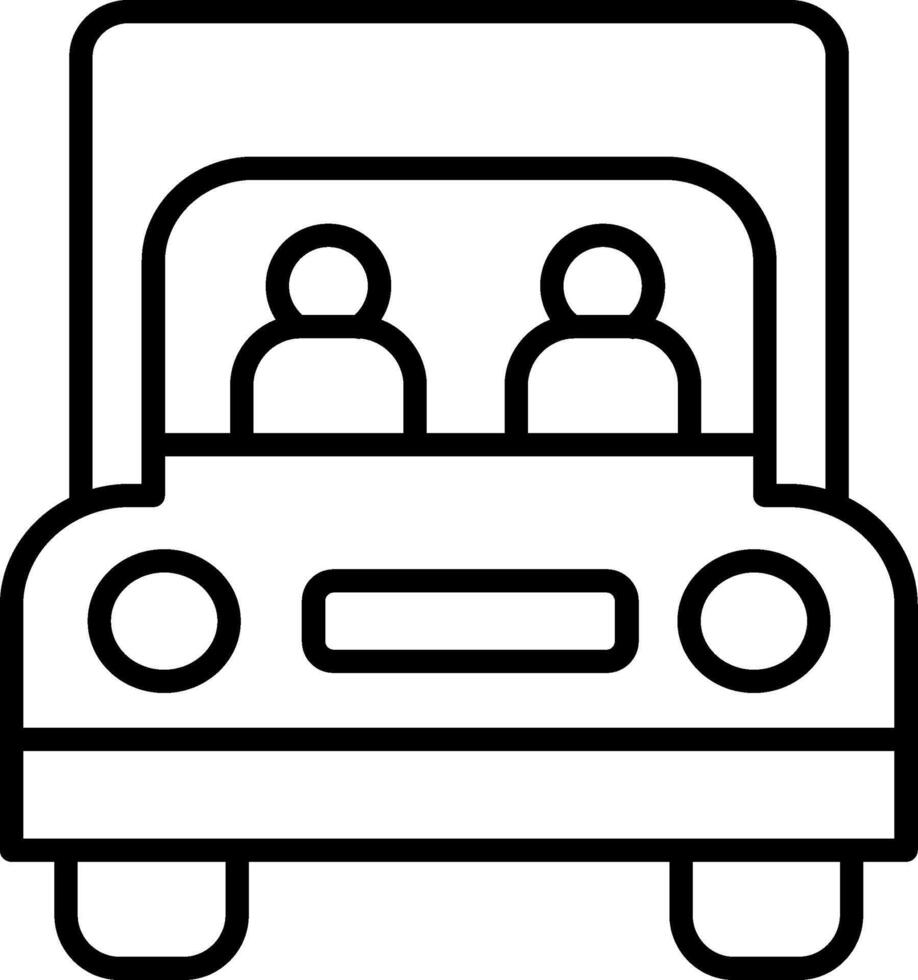 Carpool Lane Entry Symbol vector