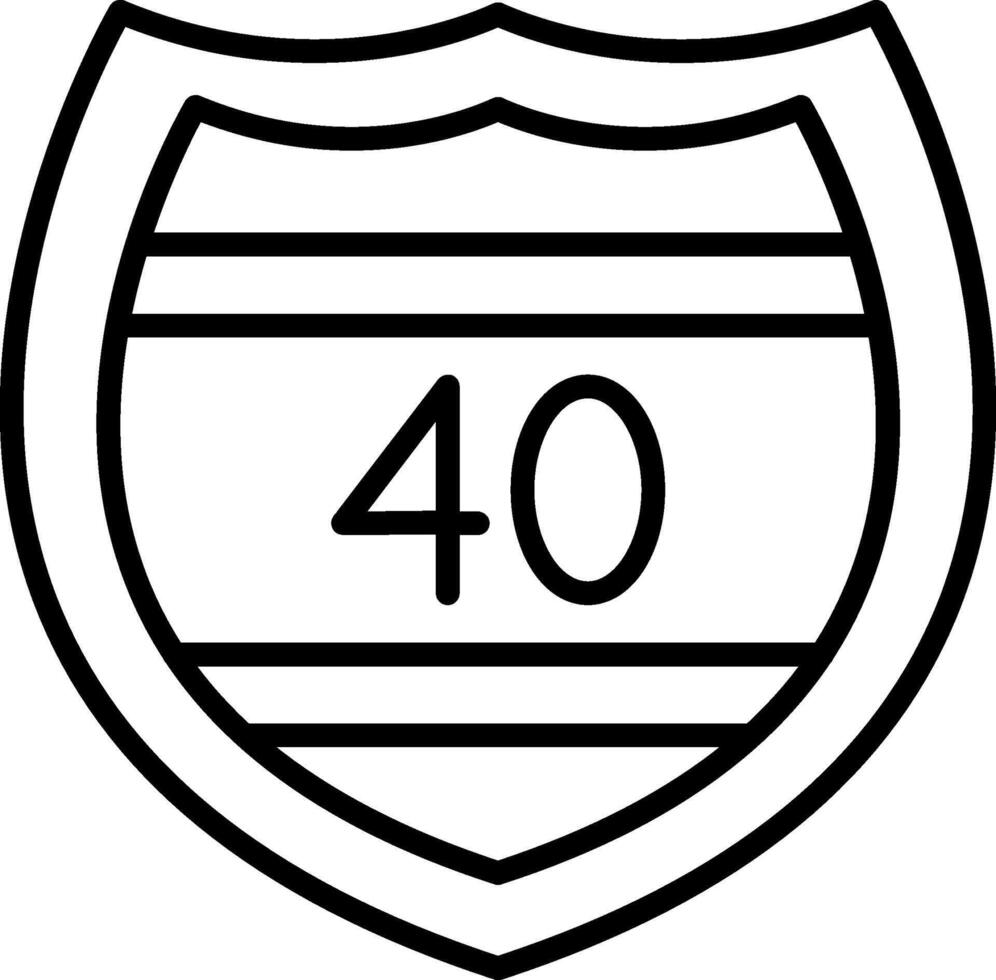 U.S. Interstate Route Symbol vector