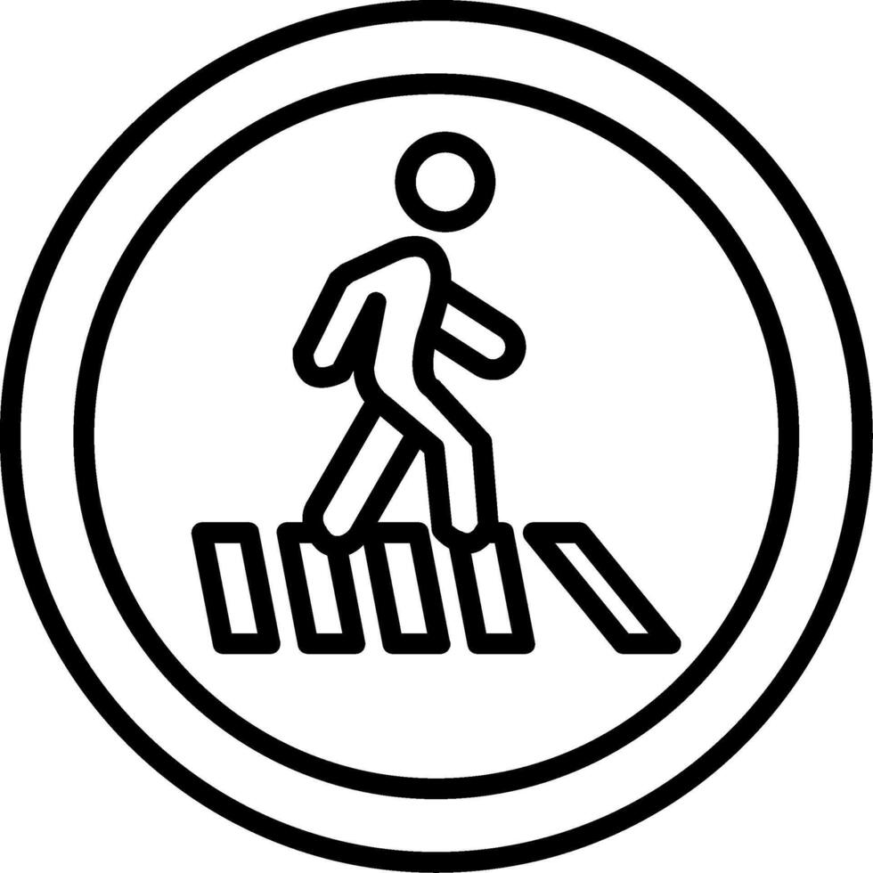 Pedestrian Walkway Crossing vector