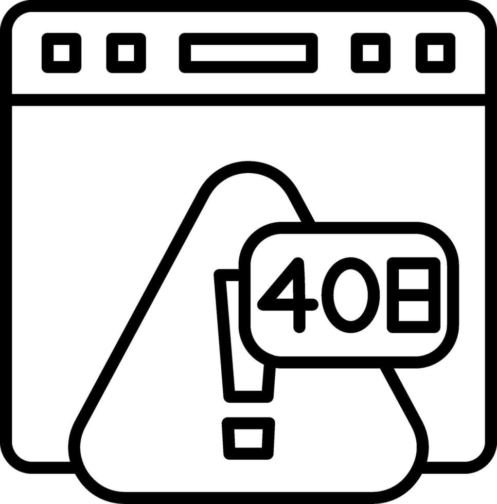 Error 408 Request Timeout Occurred vector