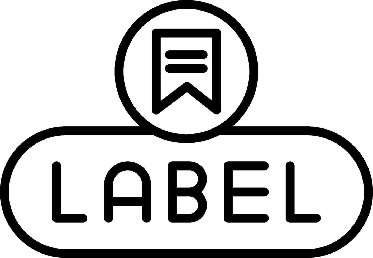 Add Label Button vector