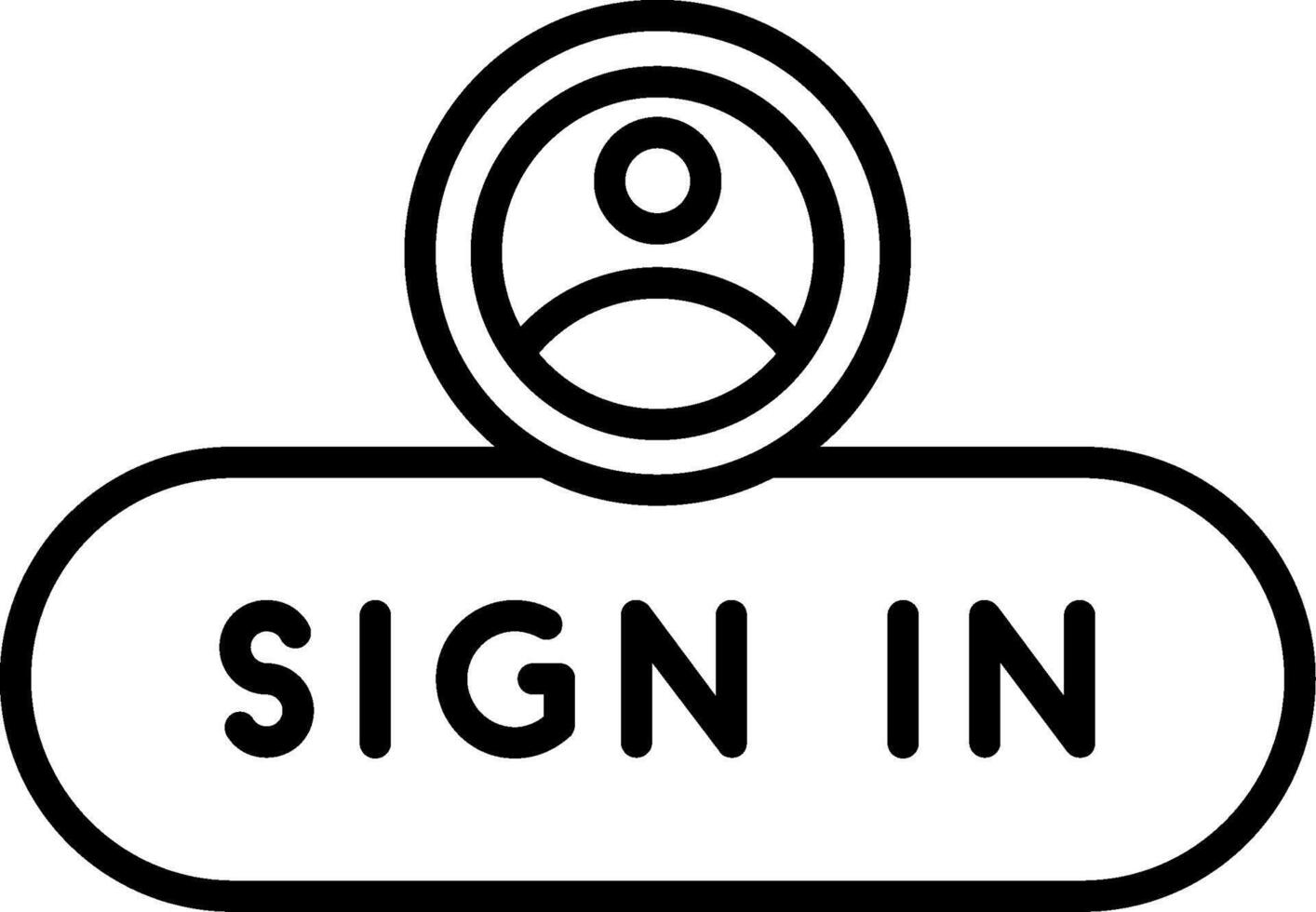 Sign In Access Button vector
