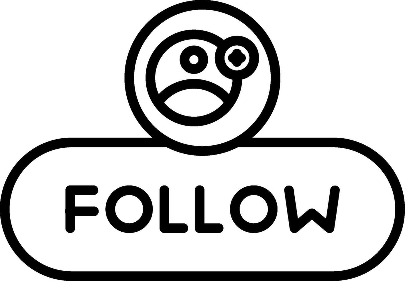 Follow User Button vector