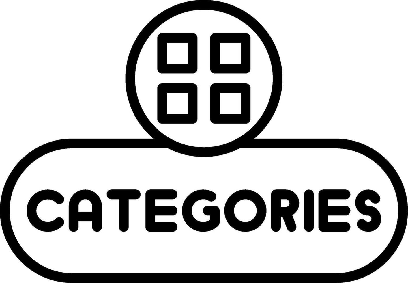 View Categories Button vector