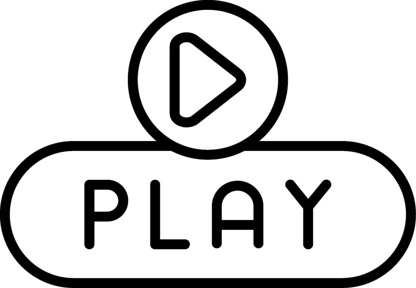 Media Play Button vector