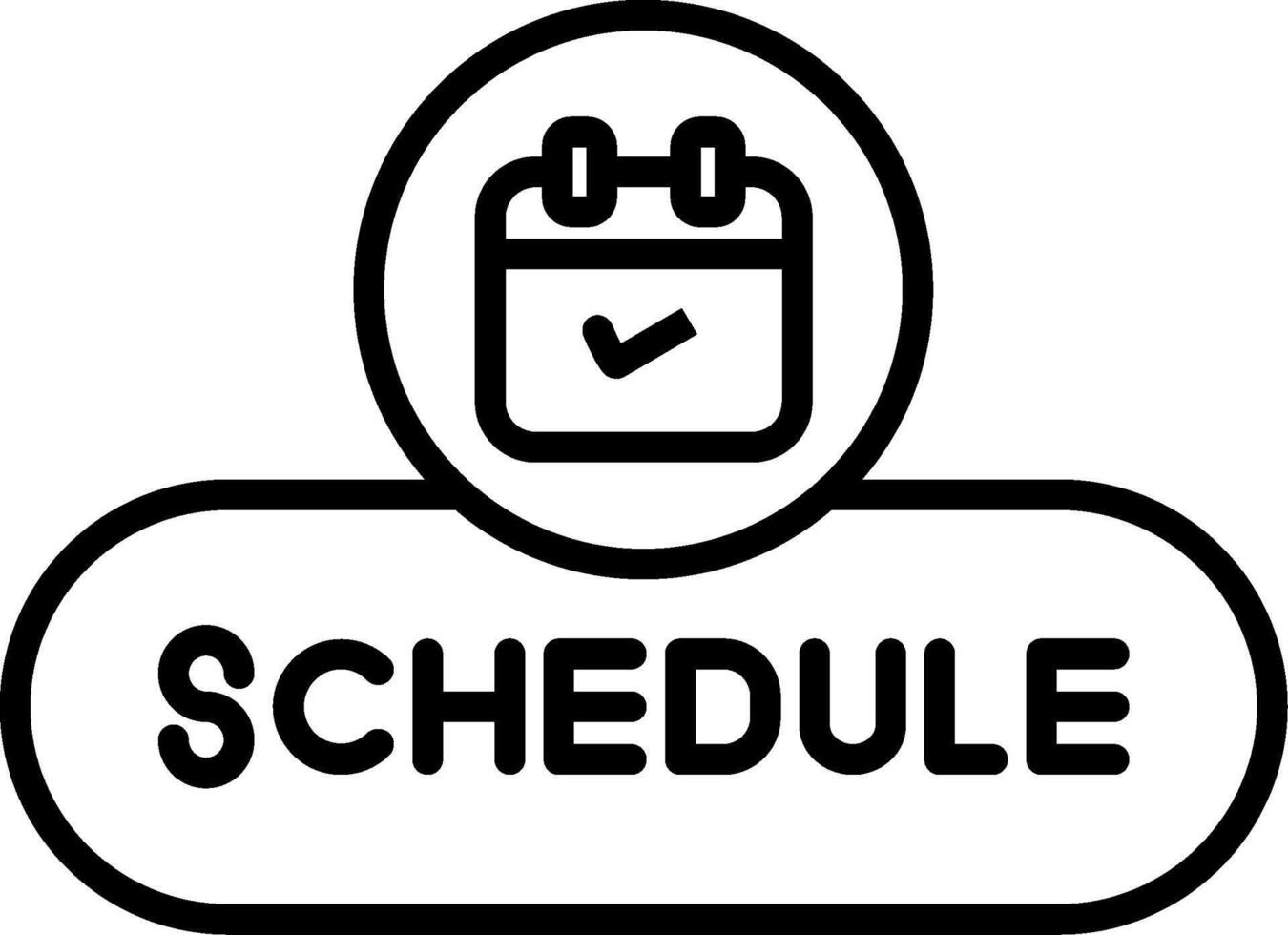 Schedule Event Button vector