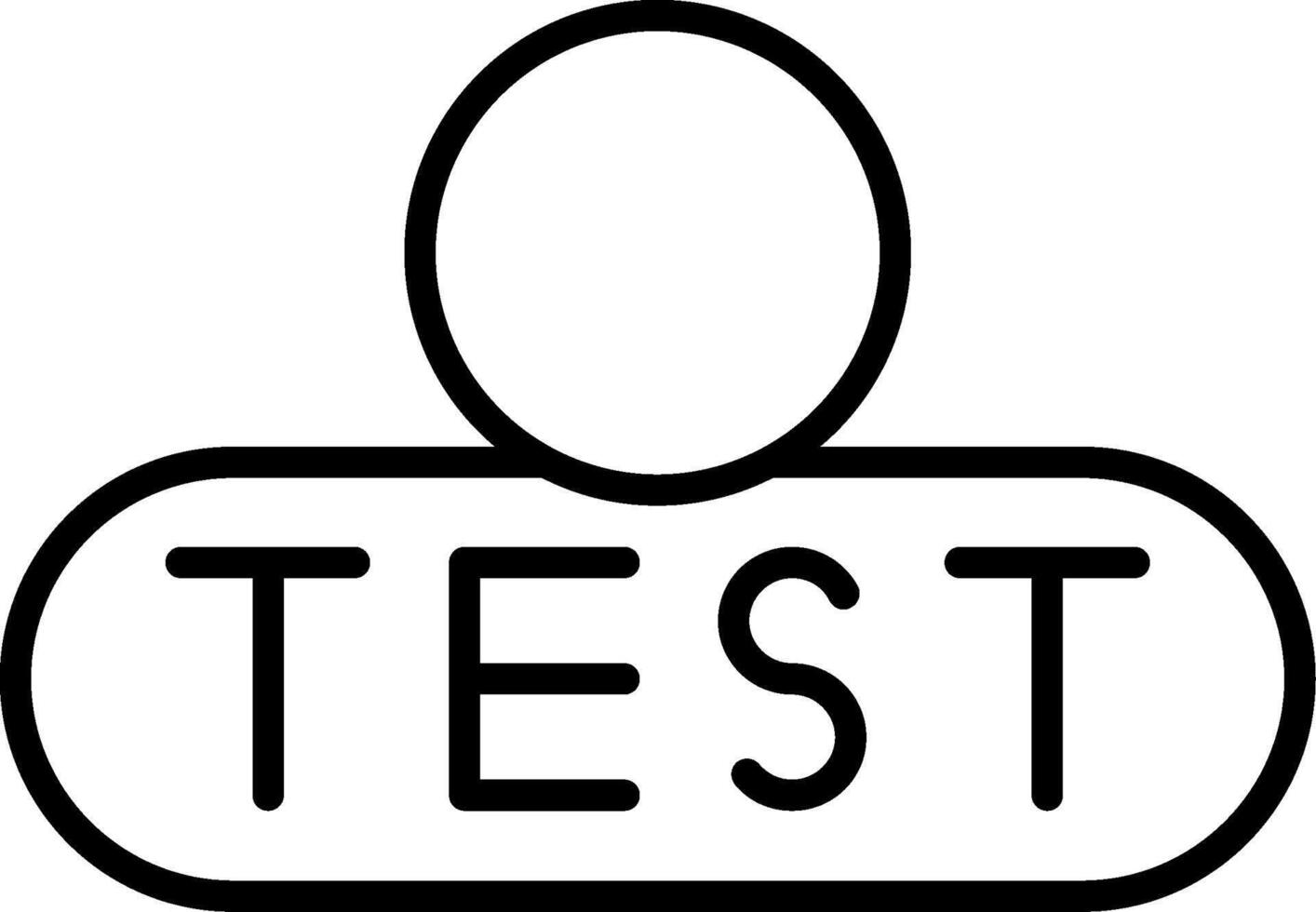 Start Test Button vector