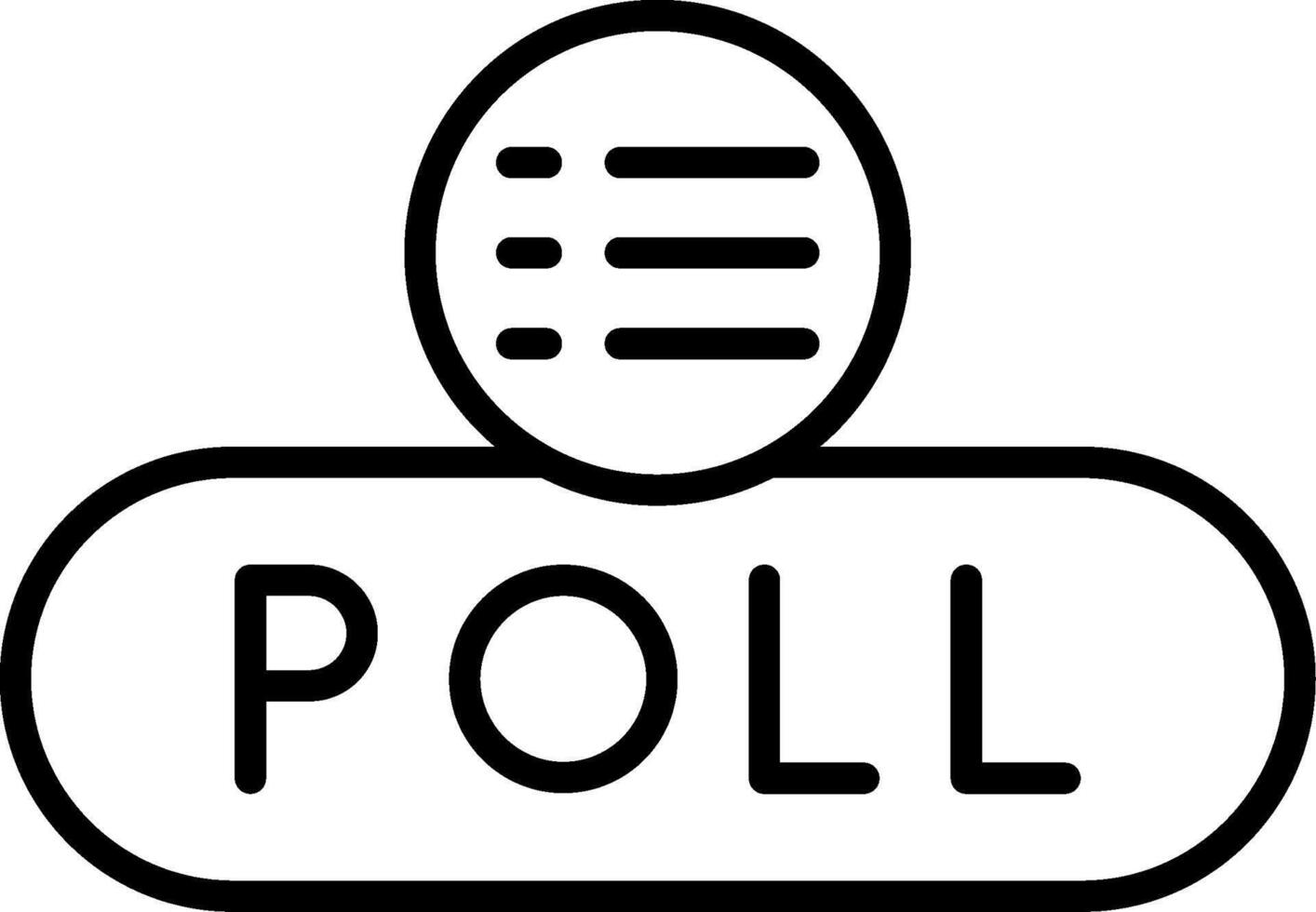 Participate in Poll Button vector