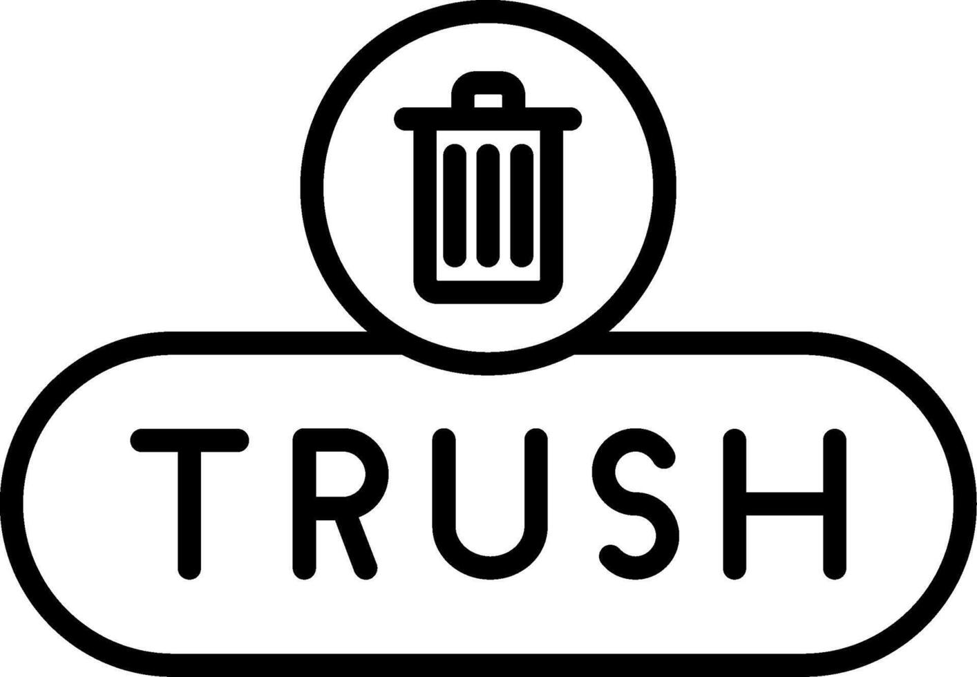 Move to Trash Button vector