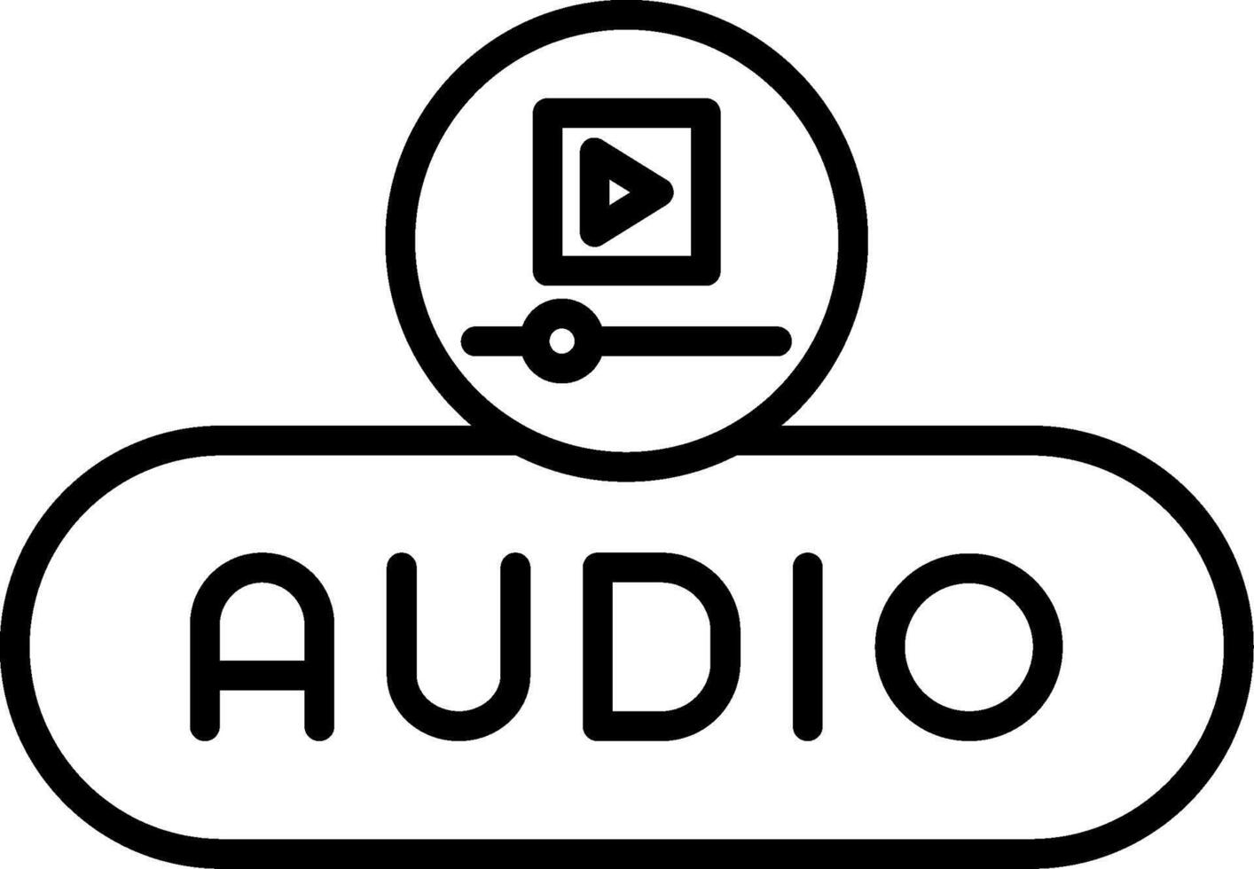 Insert Audio Button vector