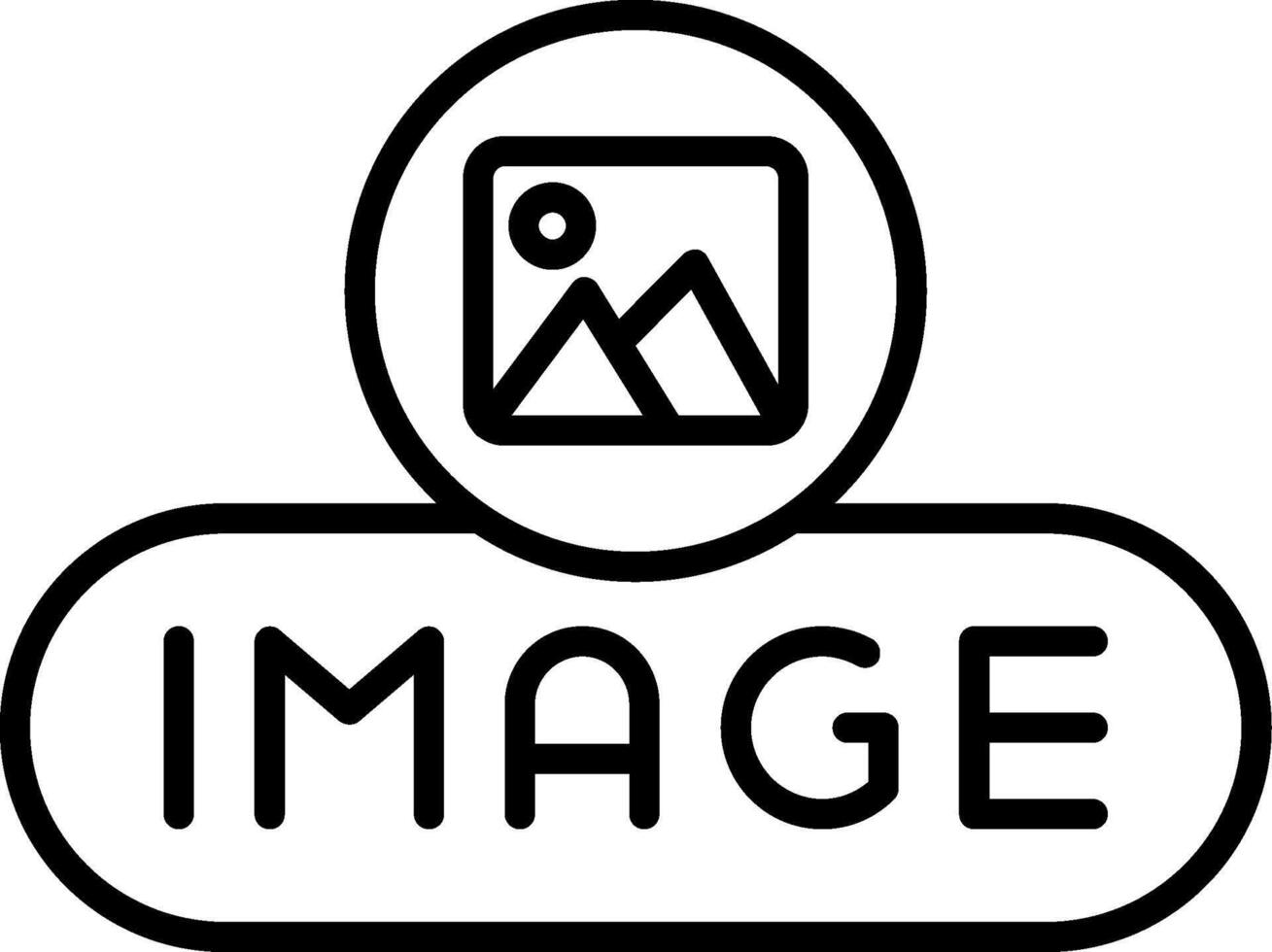 Insert Image Button vector