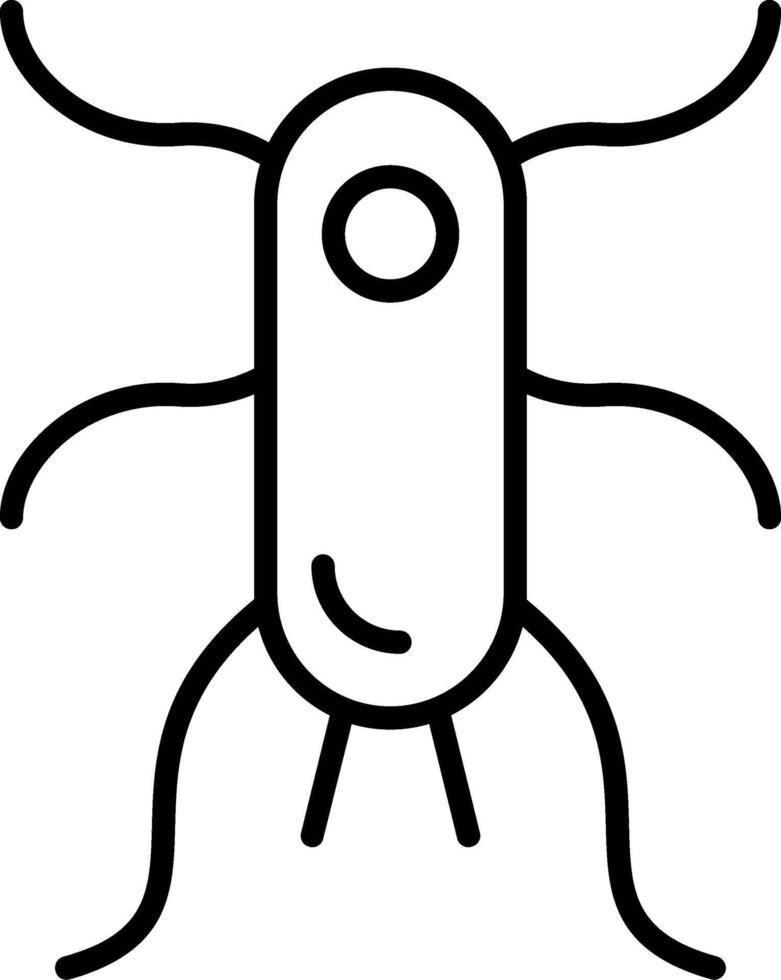 Escherichia coli Bacteria Icon vector