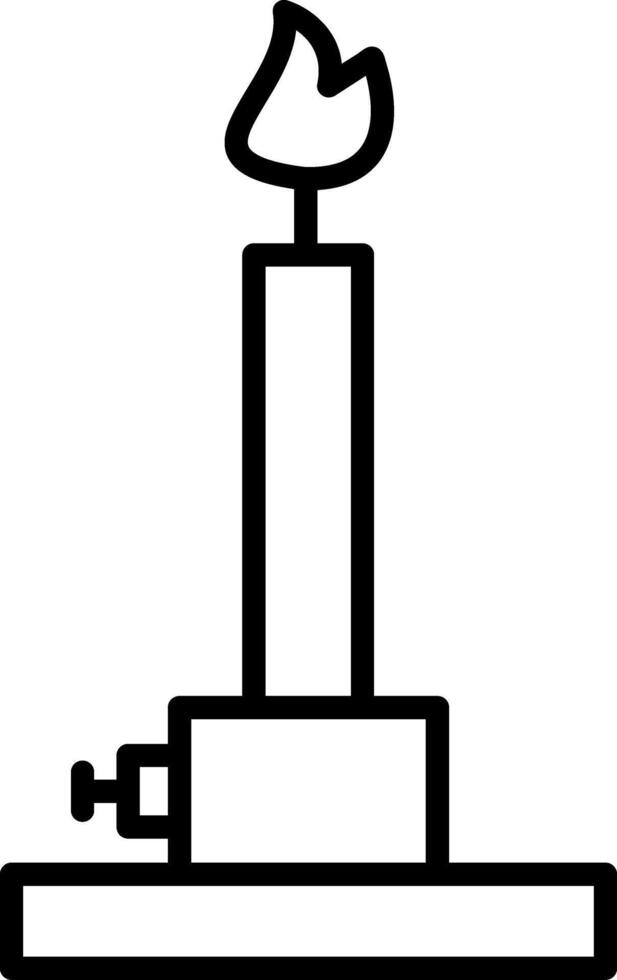 Bunsen Burner Flame Tool vector