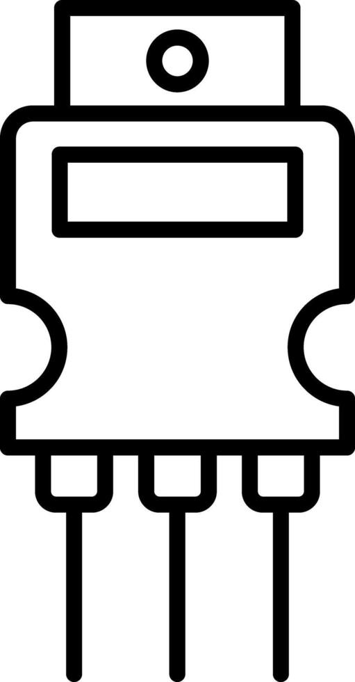 Small Signal Transistor vector
