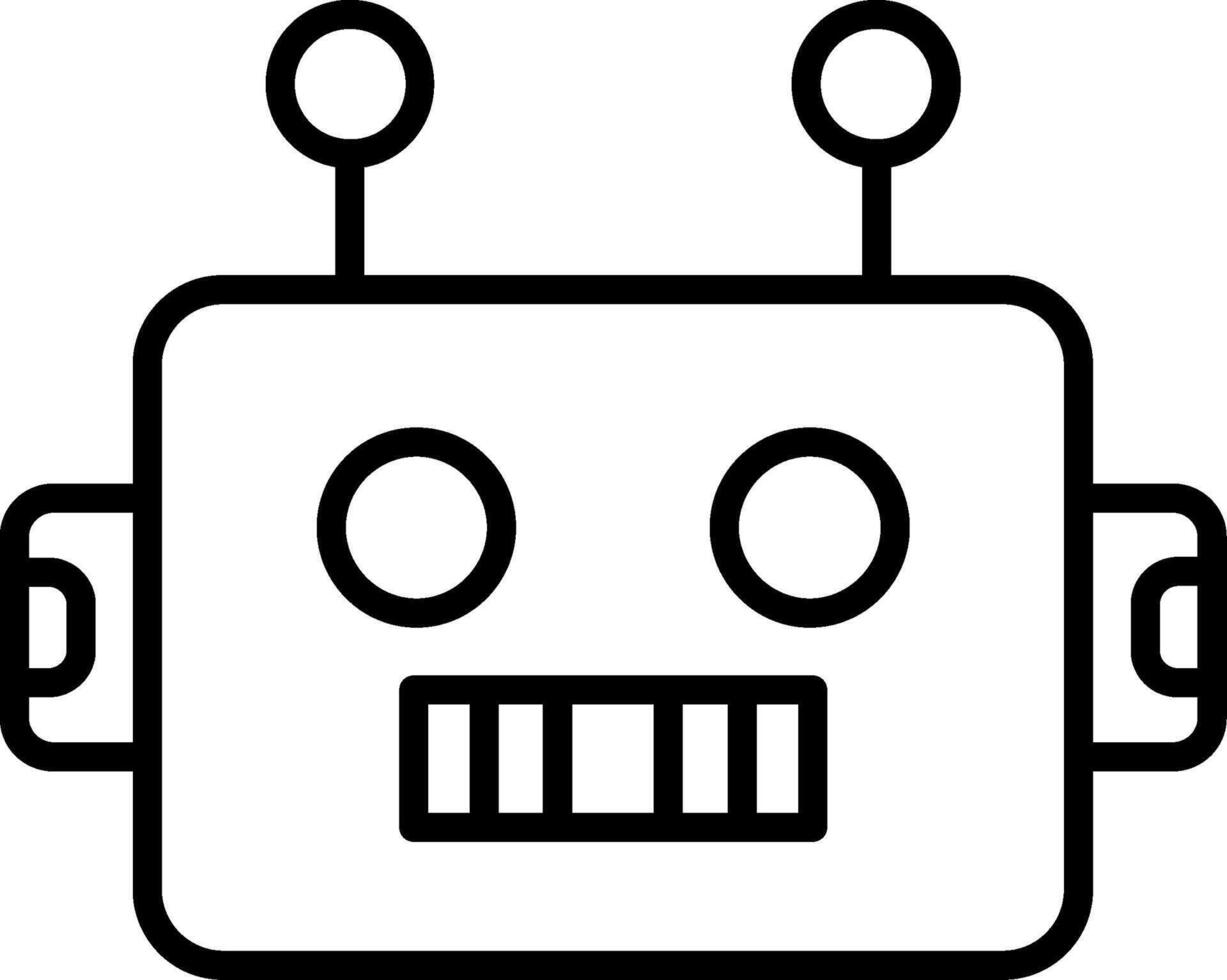 Humanoid Robot Prototype vector