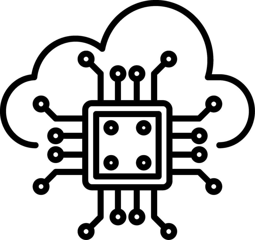 Cloud Computing Network Icon vector