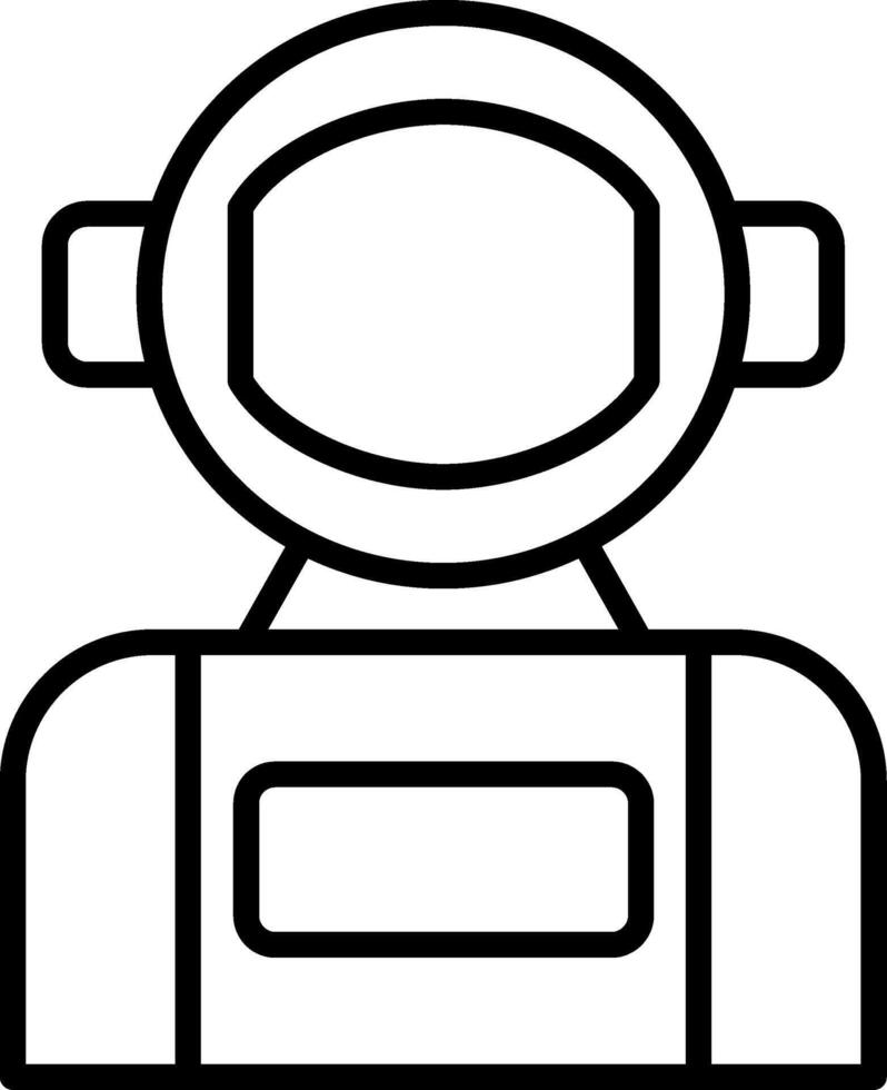 Floating Astronaut in Space vector