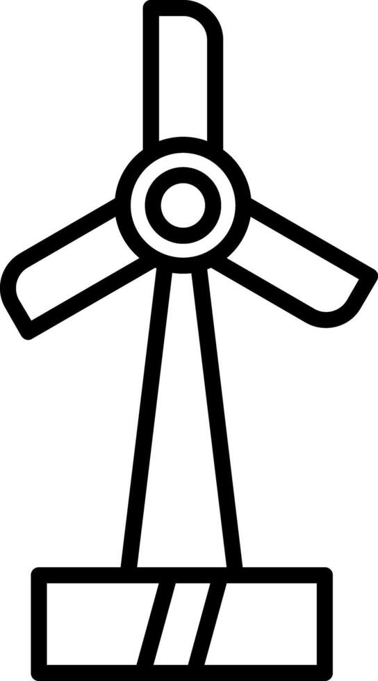 Renewable Wind Turbine Tower vector