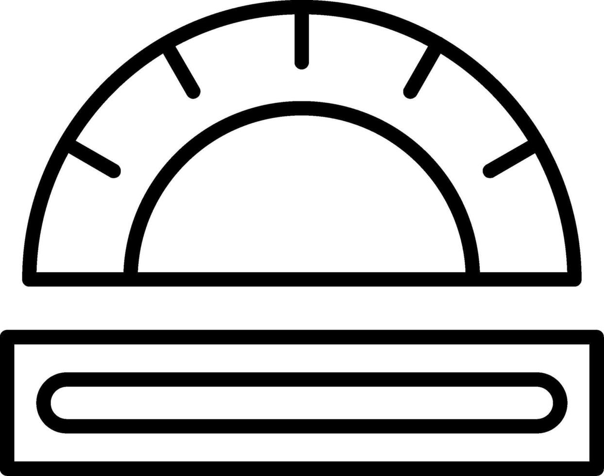 Straight Ruler Measurement vector