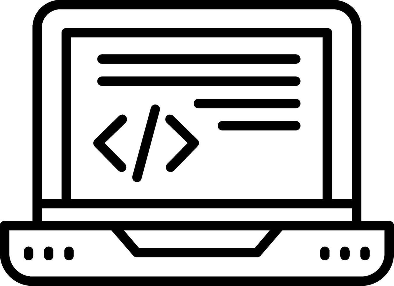 Text-Based Code Editor vector