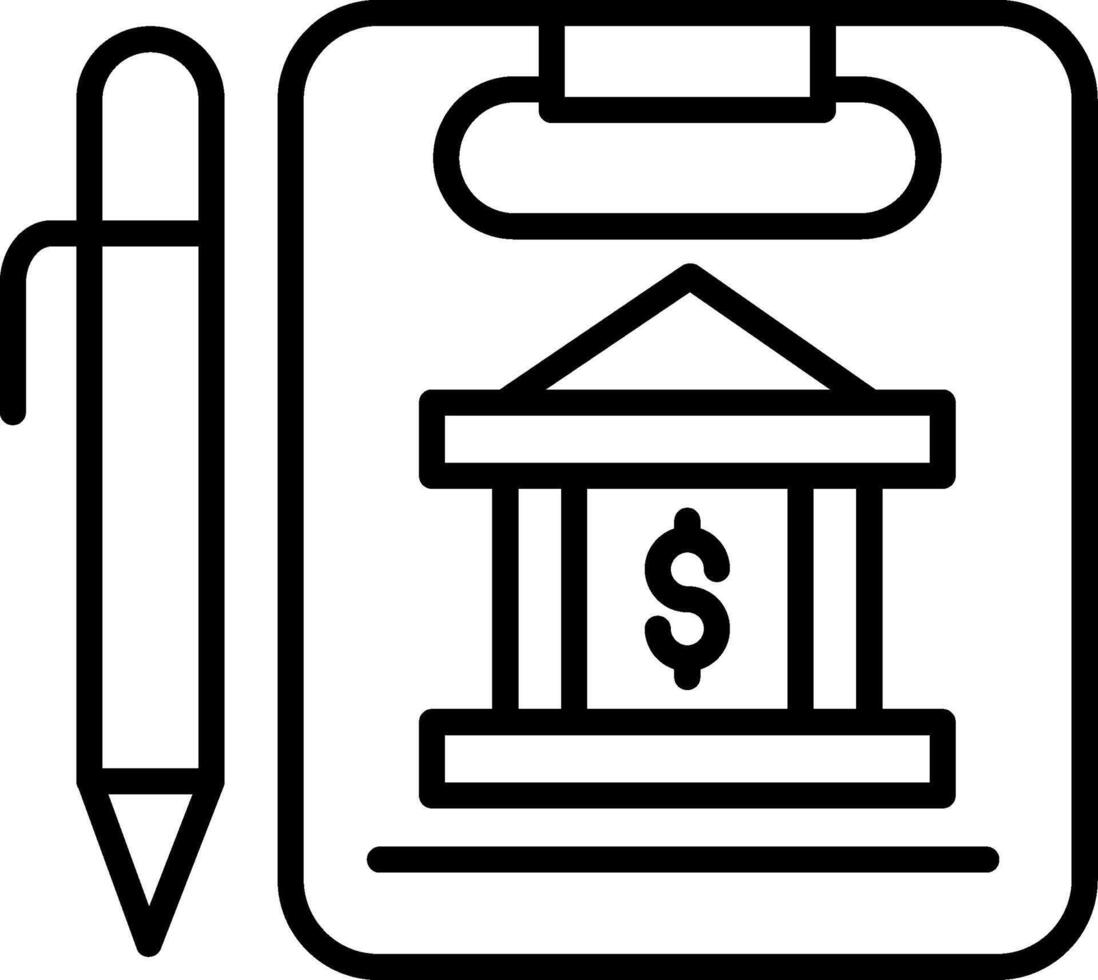 Signed Loan Agreement Document vector