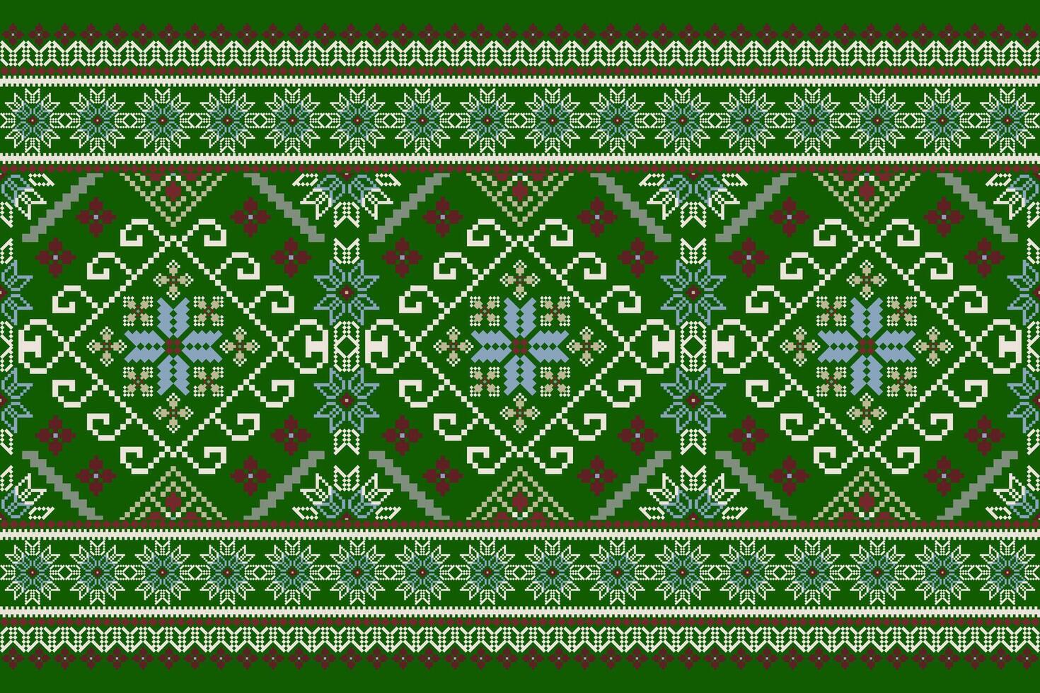 Geometric oriental pattern traditional,geometric ethnic floral pattern vector