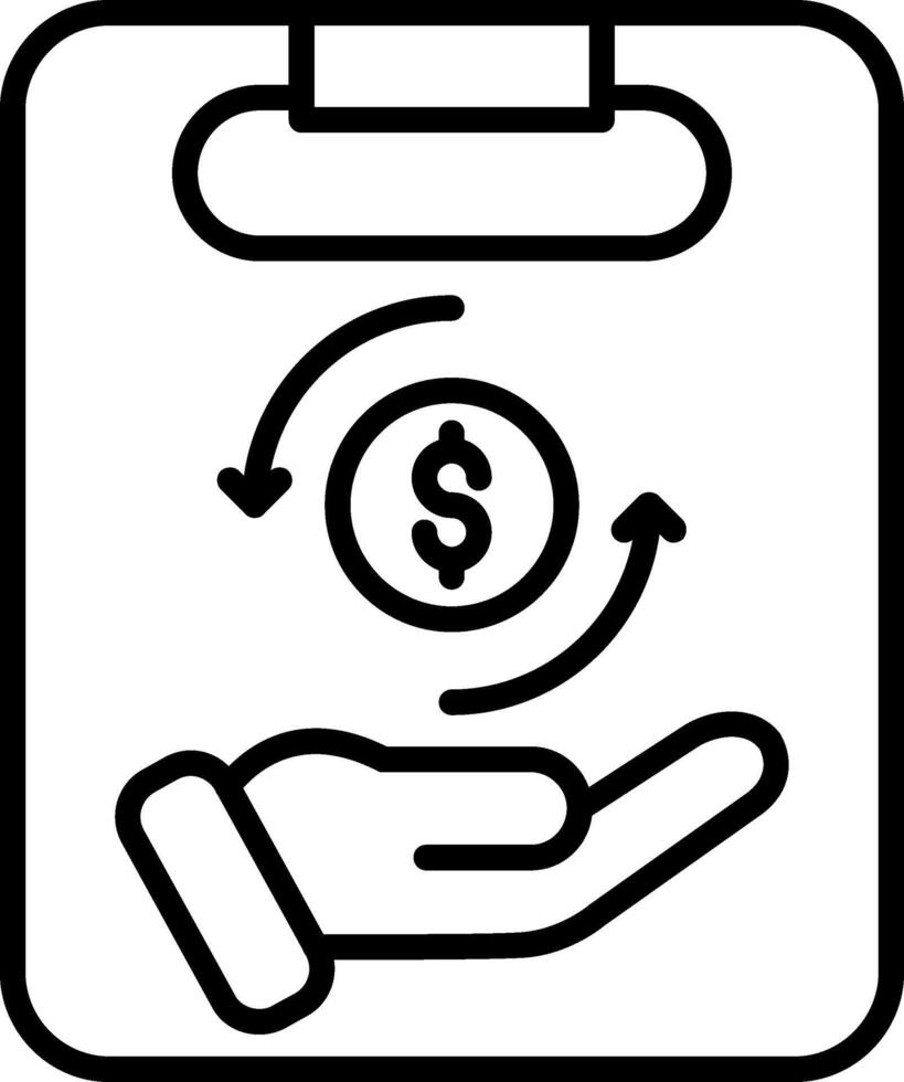 Monthly Mortgage Payment Form vector