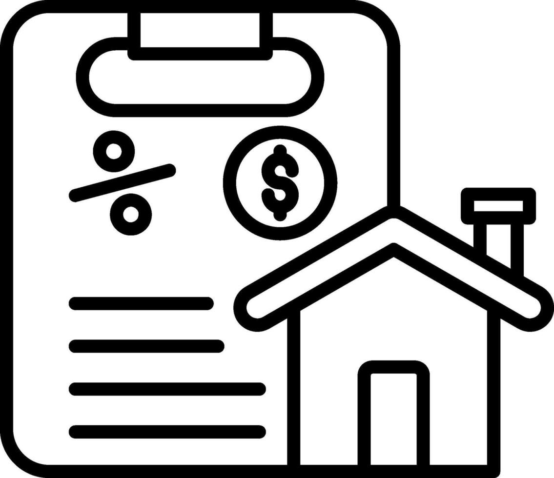 Mortgage Home Loan Paperwork vector