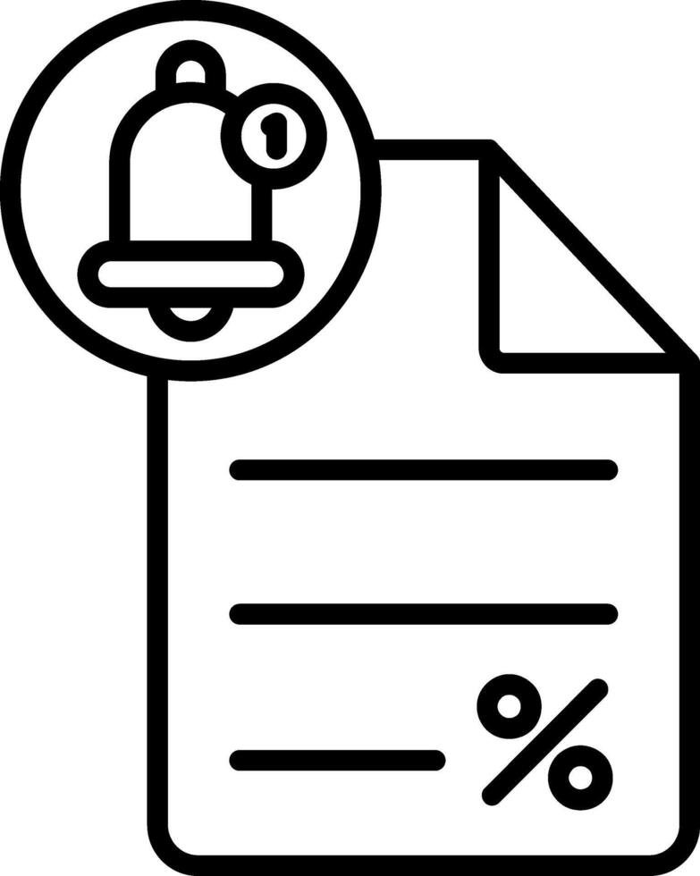 Loan Notification Alert Bell vector