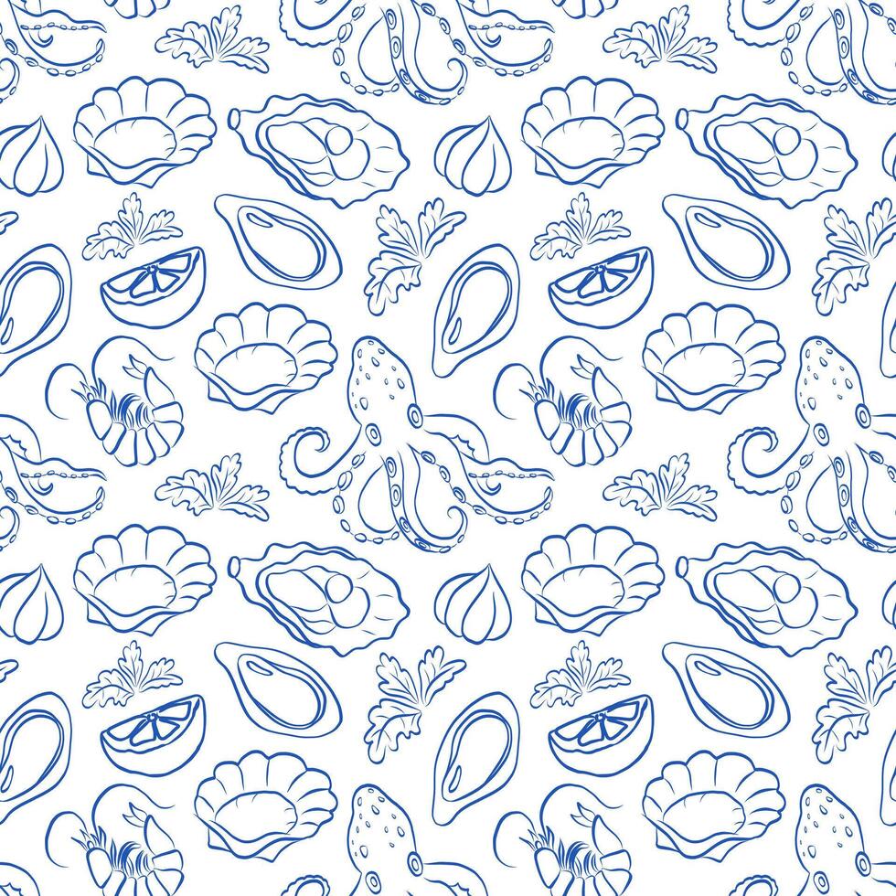 Seashell Pattern Design Perfect for All of Your Coastal Themed Projects and Ideas vector