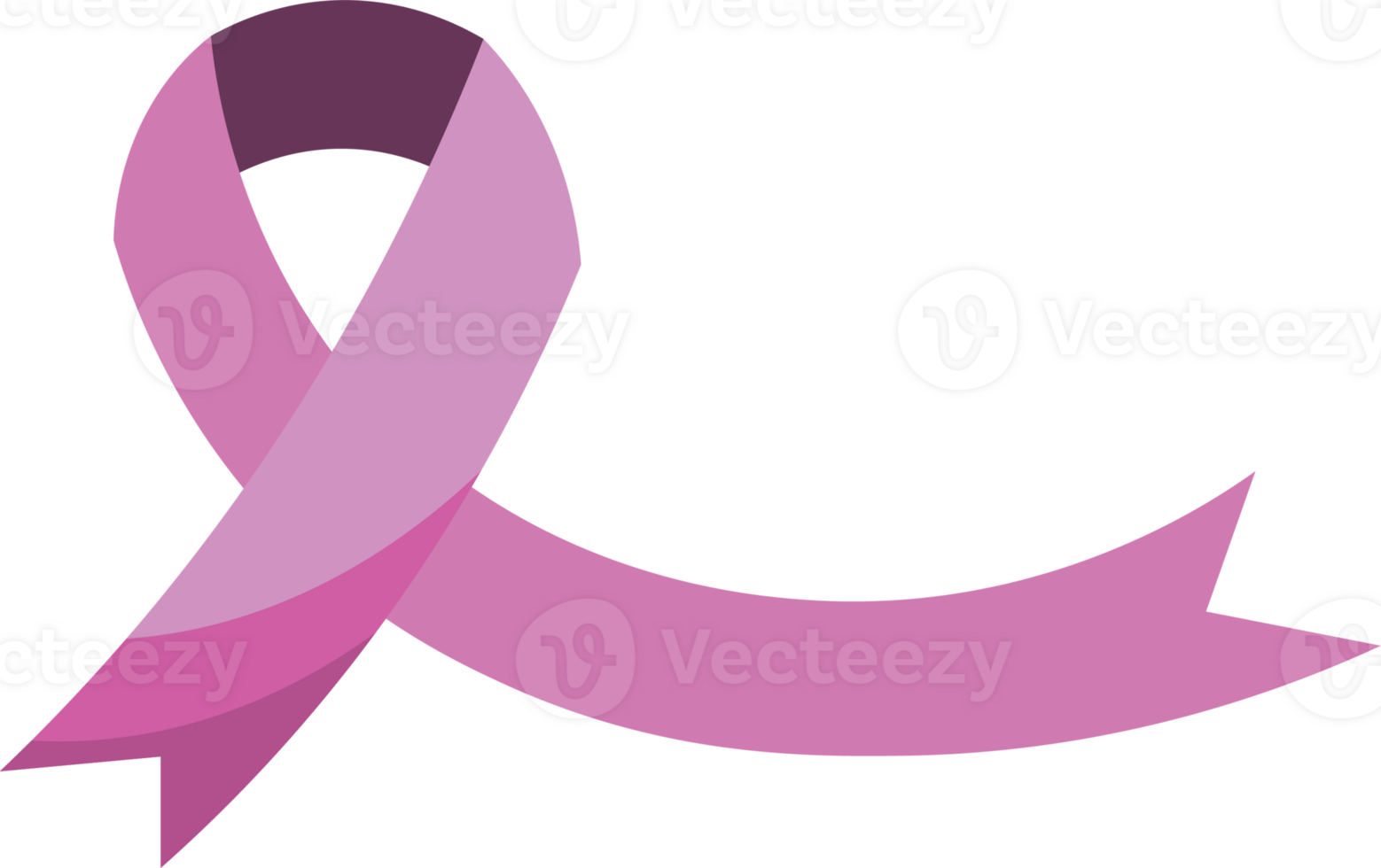 Ribbon symbol for cancer awareness campaign png
