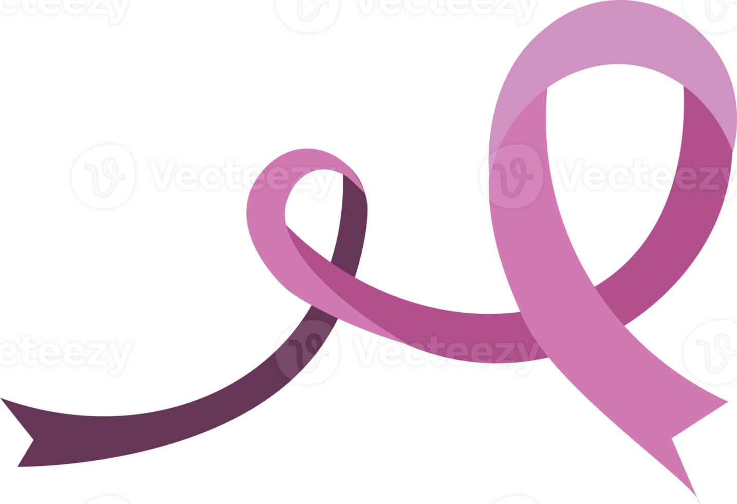 Cancer awareness ribbon symbol of hope and strength png
