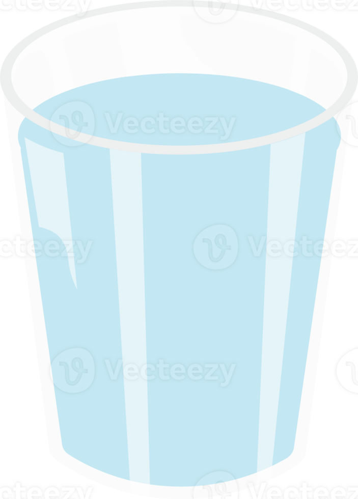 Cold mineral water in a clear plastic cup with refreshing condensation png
