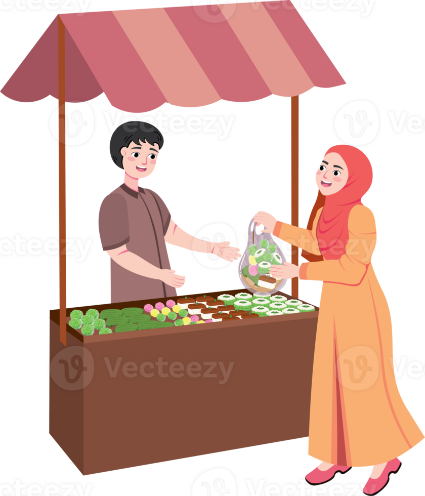 Variety of Iftar Menu Choices During Ramadan Evening png