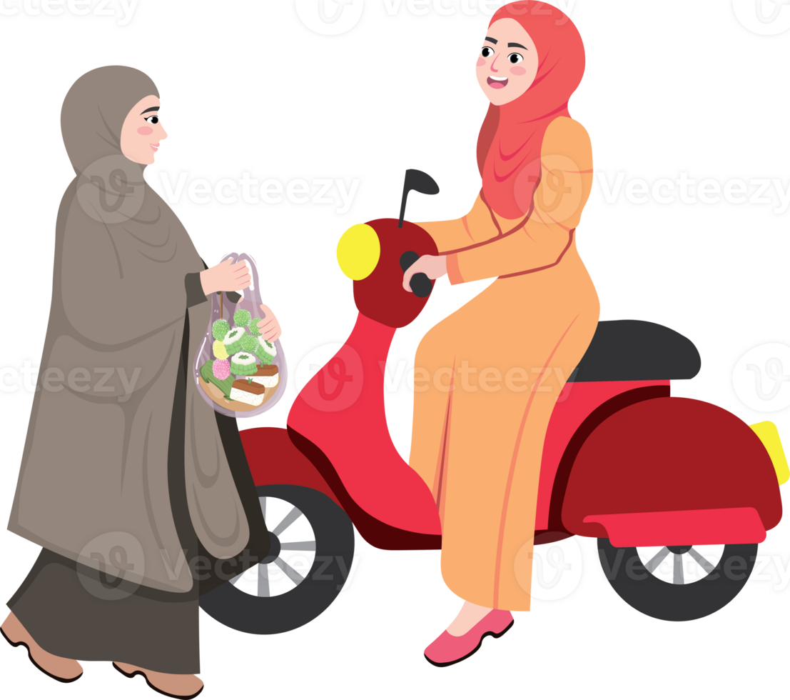 Street Iftar Moment in the Spirit of Ramadan png