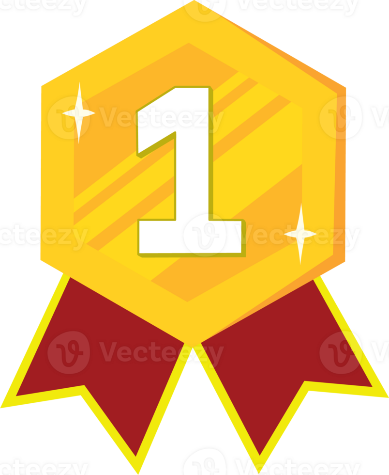 First Place Gold Medal Symbol of Success png